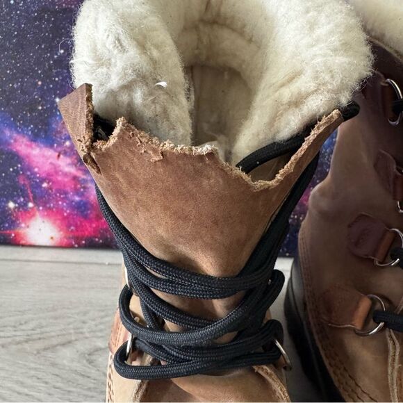 Sorel Brown Leather & Tan Winter Rain & Snow Boots main image 14